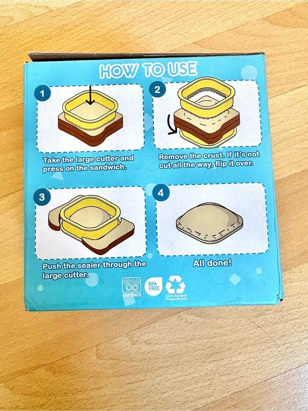 Sandwich Cutter & Sealer B’Wiched Crustless Sandwich Maker | Make Lunches Fun!
